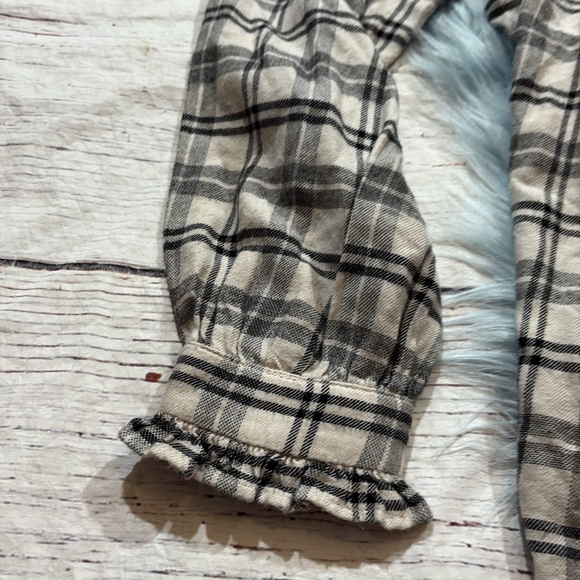 Rails Plaid Ariana Blouse in Ivory Onyx sz M - Picture 7 of 13